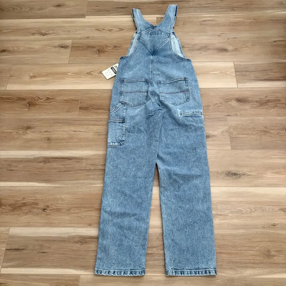 NWT Duluth Women's Heritage Denim Overall in Medium Light Wash size 2 Regular - Picture 7 of 7